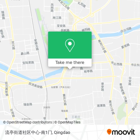 流亭街道社区中心-南1门 map