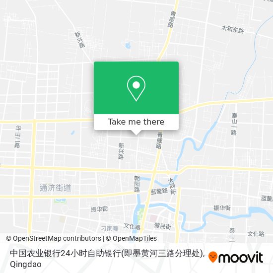 中国农业银行24小时自助银行(即墨黄河三路分理处) map