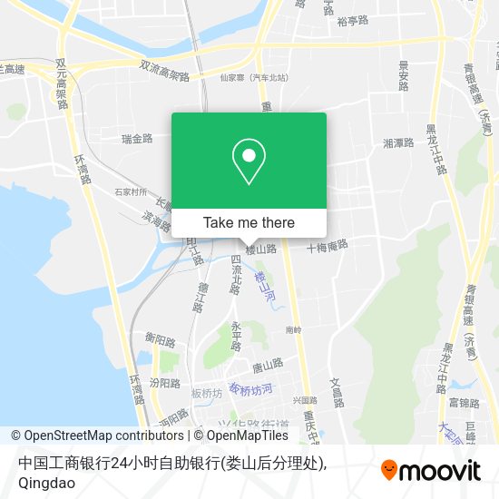 中国工商银行24小时自助银行(娄山后分理处) map