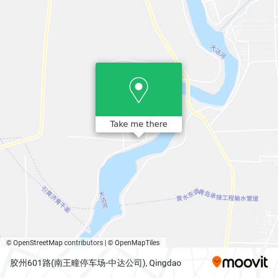 胶州601路(南王疃停车场-中达公司) map