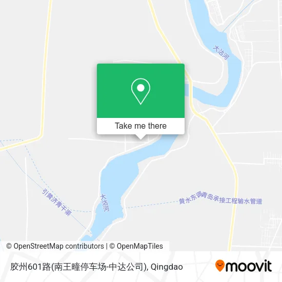 胶州601路(南王疃停车场-中达公司) map