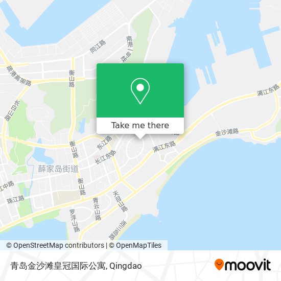 青岛金沙滩皇冠国际公寓 map