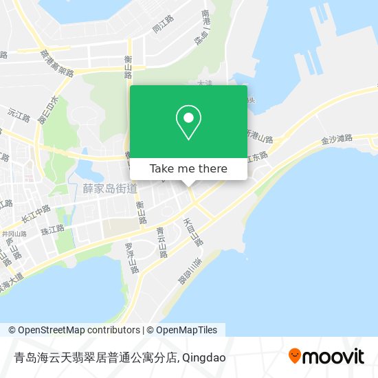 青岛海云天翡翠居普通公寓分店 map