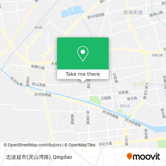 忠波超市(灵山湾路) map