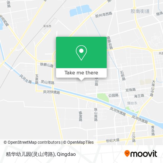 精华幼儿园(灵山湾路) map