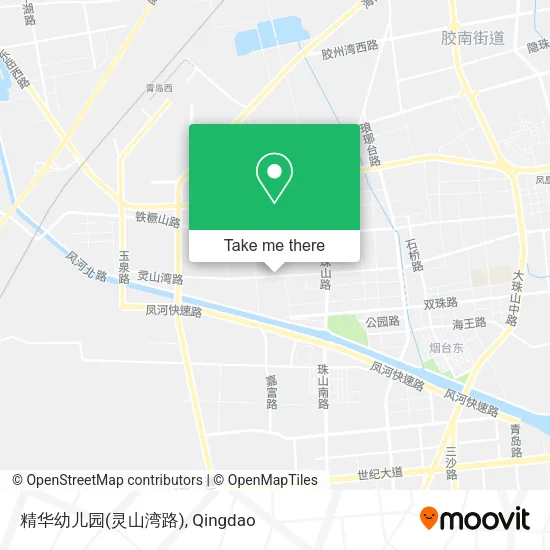 精华幼儿园(灵山湾路) map