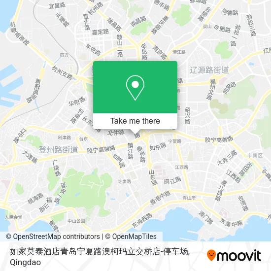如家莫泰酒店青岛宁夏路澳柯玛立交桥店-停车场 map