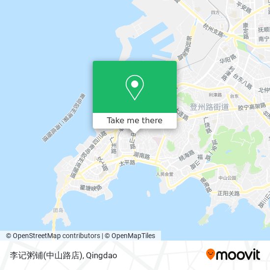 李记粥铺(中山路店) map