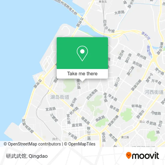 研武武馆 map