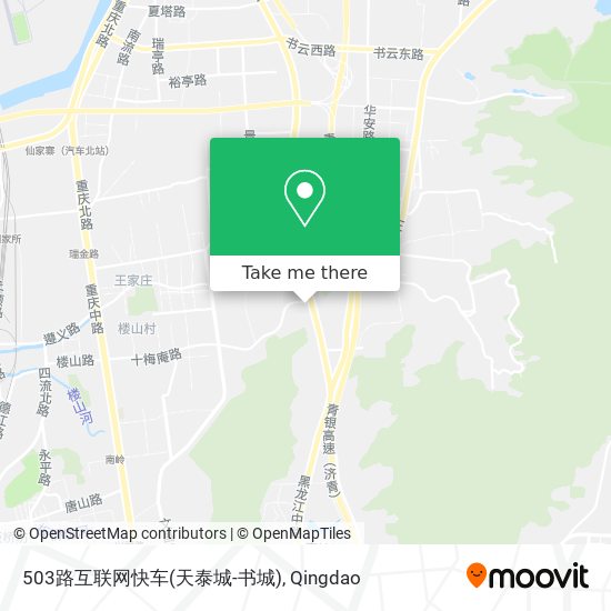 503路互联网快车(天泰城-书城) map