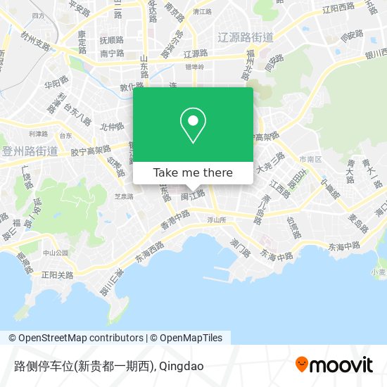 路侧停车位(新贵都一期西) map