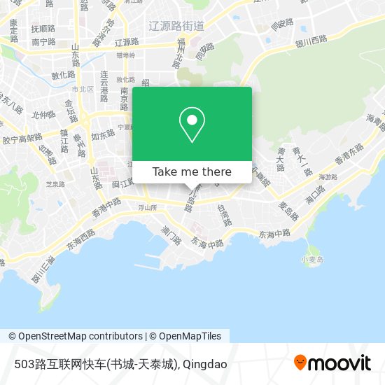 503路互联网快车(书城-天泰城) map