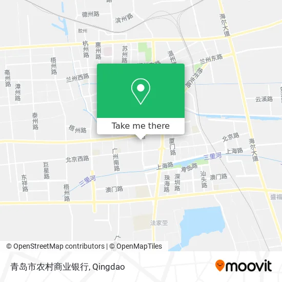 青岛市农村商业银行 map