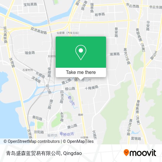 青岛盛森蓝贸易有限公司 map