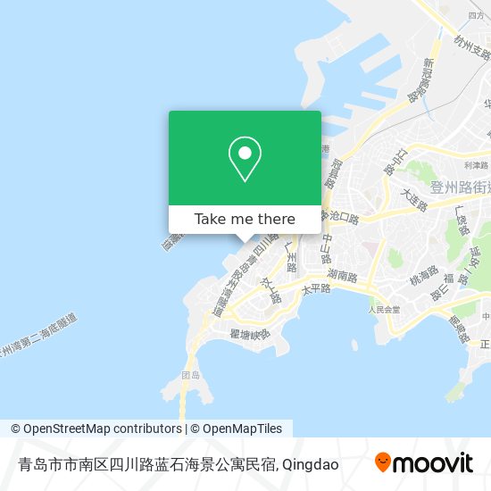 青岛市市南区四川路蓝石海景公寓民宿 map