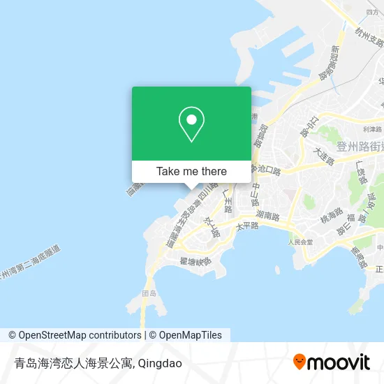 青岛海湾恋人海景公寓 map