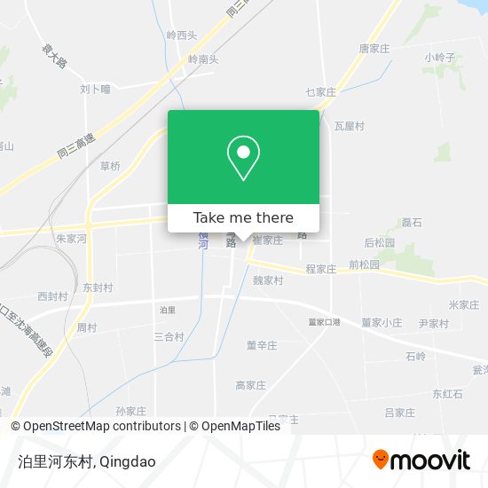 泊里河东村 map