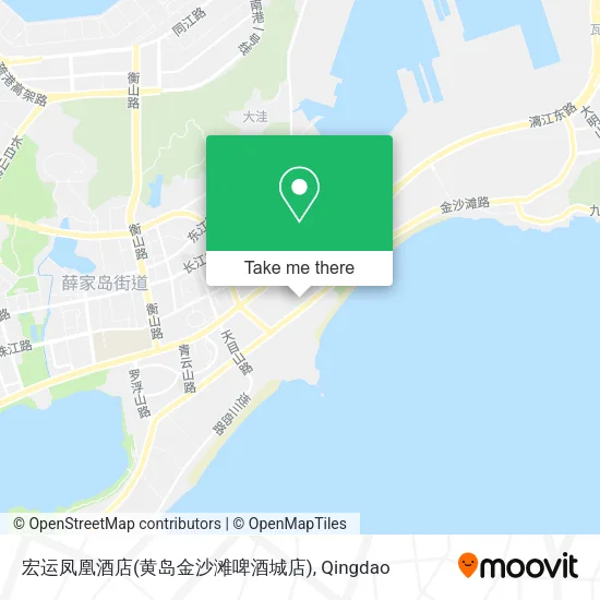 宏运凤凰酒店(黄岛金沙滩啤酒城店) map