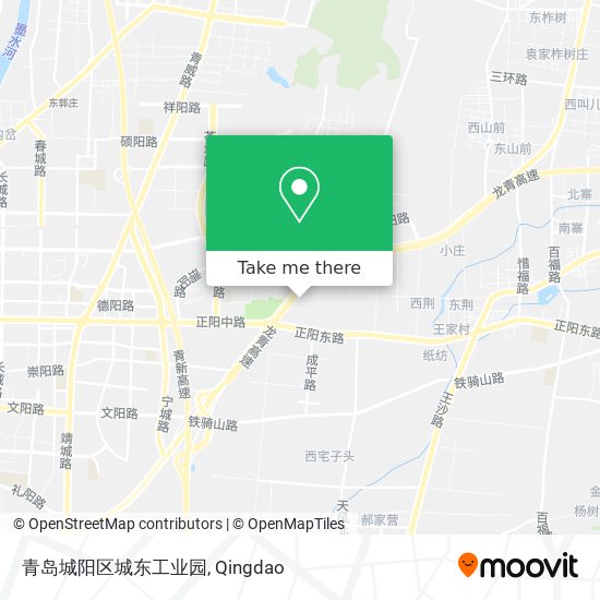 青岛城阳区城东工业园 map