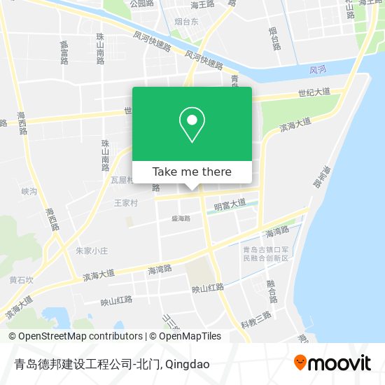 青岛德邦建设工程公司-北门 map