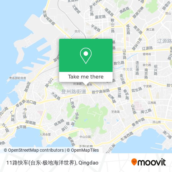 11路快车(台东-极地海洋世界) map