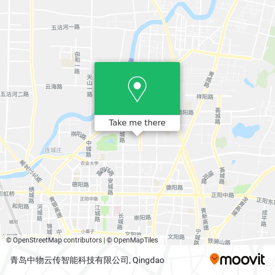 青岛中物云传智能科技有限公司 map