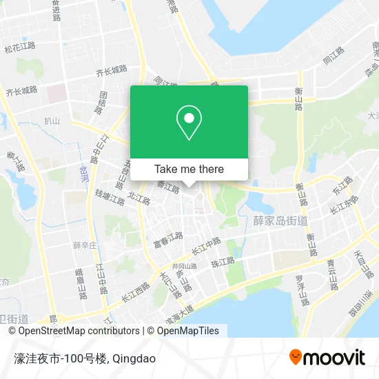 濠洼夜市-100号楼 map