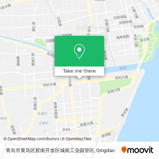 青岛市黄岛区胶南开发区城南工业园管区 map