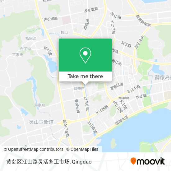 黄岛区江山路灵活务工市场 map