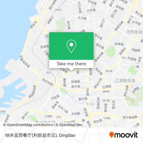 纳米蓝西餐厅(利群超市店) map