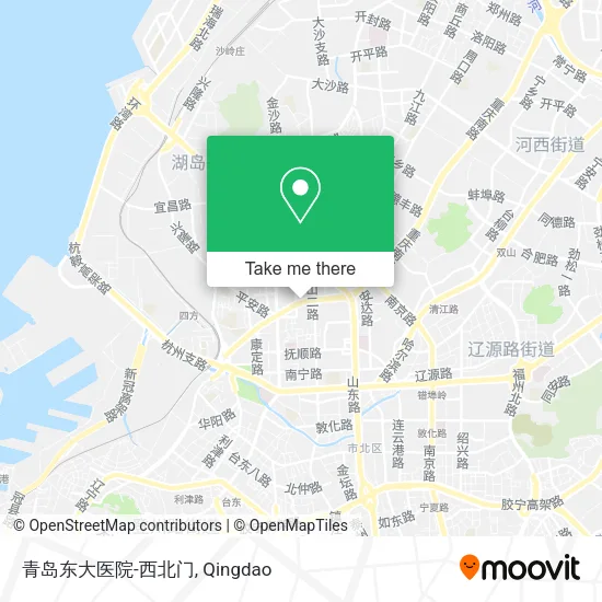 青岛东大医院-西北门 map