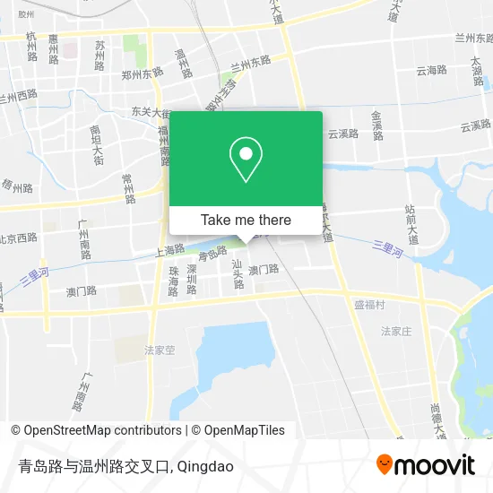 青岛路与温州路交叉口 map
