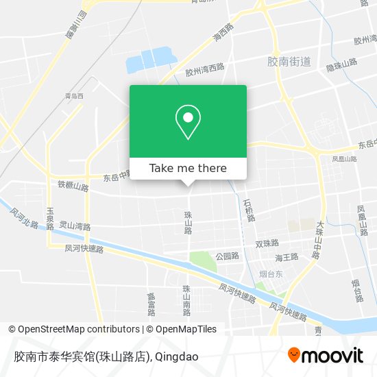 胶南市泰华宾馆(珠山路店) map