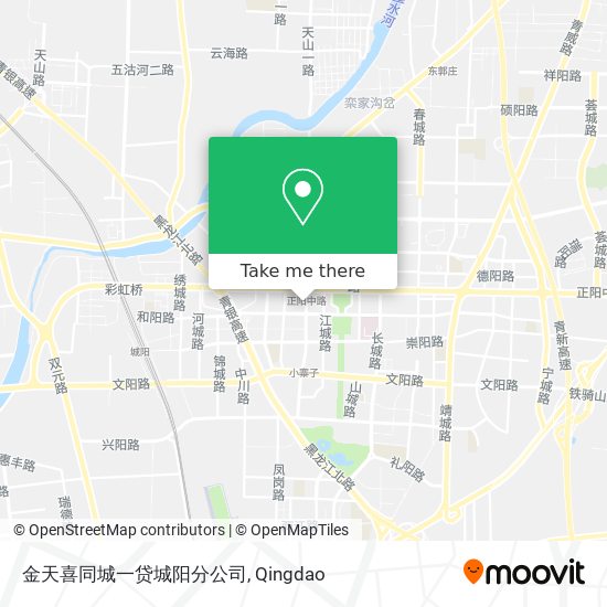 金天喜同城一贷城阳分公司 map