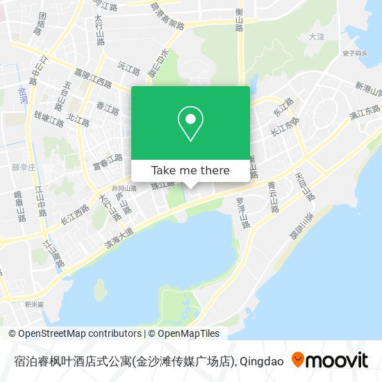 宿泊睿枫叶酒店式公寓(金沙滩传媒广场店) map