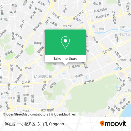 浮山后一小区B区-东1门 map