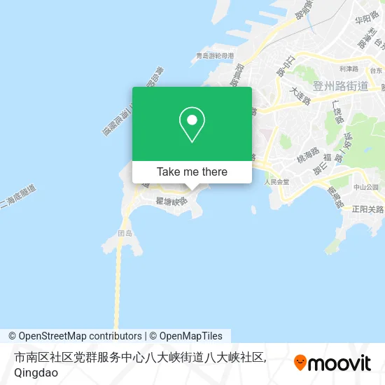 市南区社区党群服务中心八大峡街道八大峡社区 map
