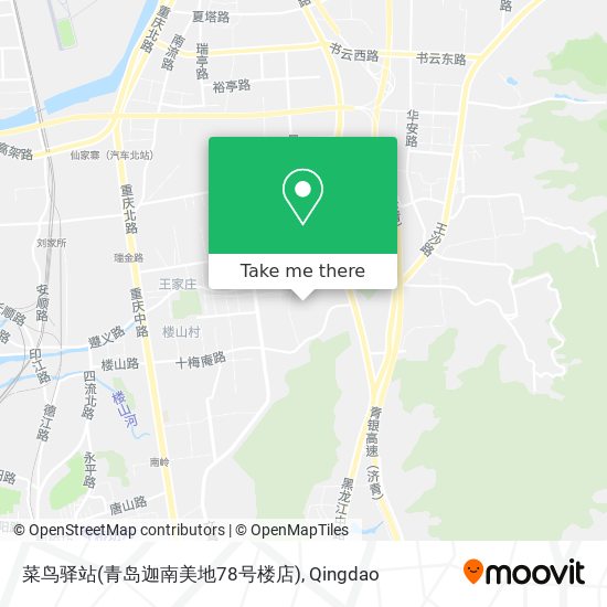 菜鸟驿站(青岛迦南美地78号楼店) map
