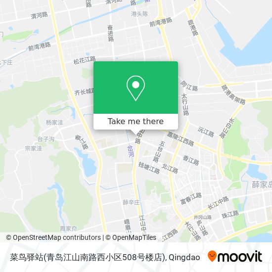 菜鸟驿站(青岛江山南路西小区508号楼店) map