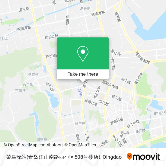 菜鸟驿站(青岛江山南路西小区508号楼店) map