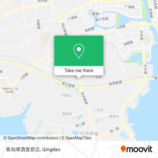 青岛啤酒直营店 map