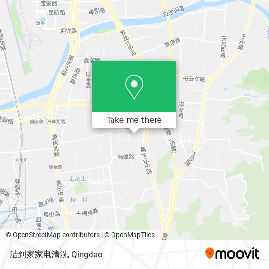 洁到家家电清洗 map
