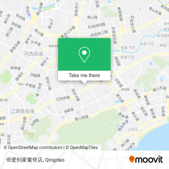 帘爱到家窗帘店 map