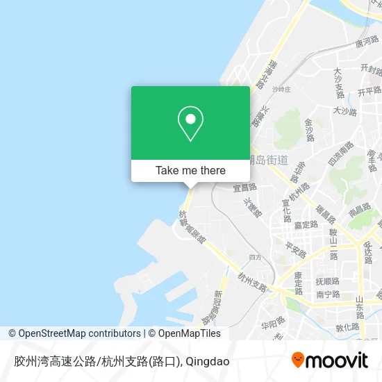 胶州湾高速公路/杭州支路(路口) map