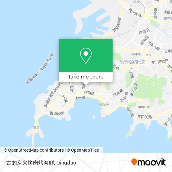 古的炭火烤肉烤海鲜 map