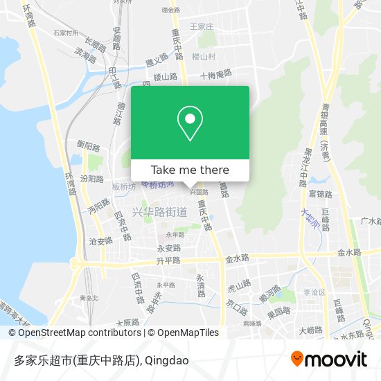多家乐超市(重庆中路店) map