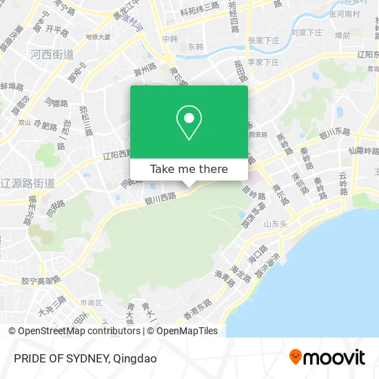 PRIDE OF SYDNEY map