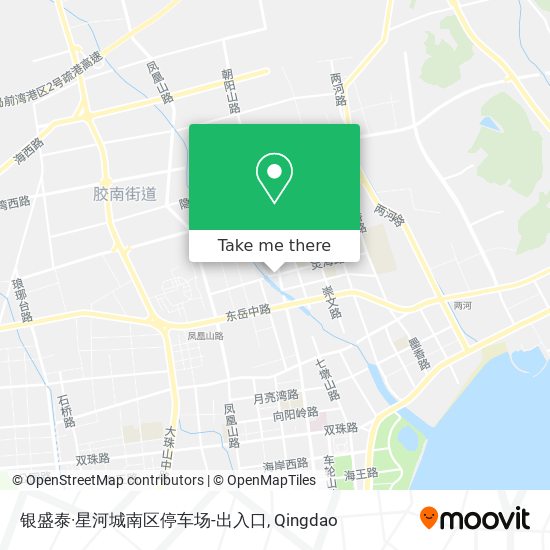 银盛泰·星河城南区停车场-出入口 map