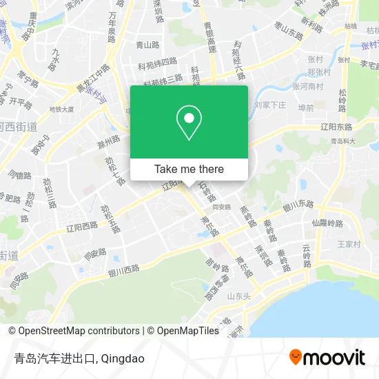 青岛汽车进出口 map