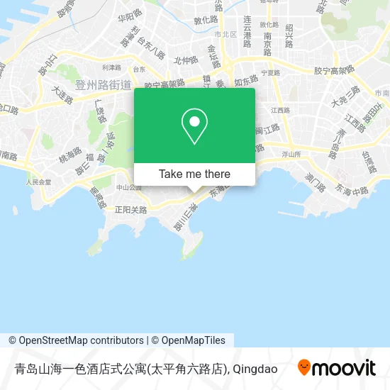 青岛山海一色酒店式公寓(太平角六路店) map